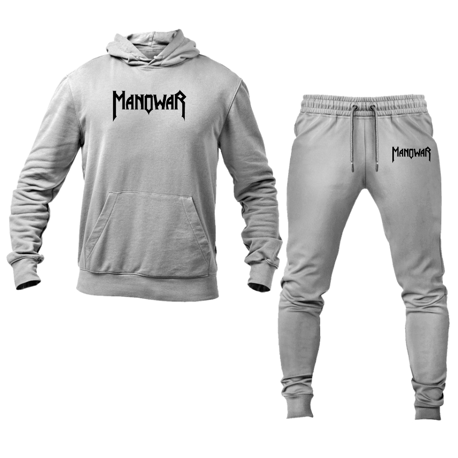 Men's Manowar Logo Hoodie Joggers Set