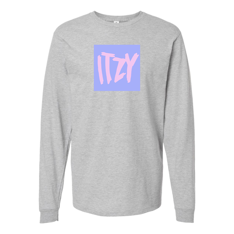 Men's Itzy Logo Cotton Long Sleeve T-Shirt