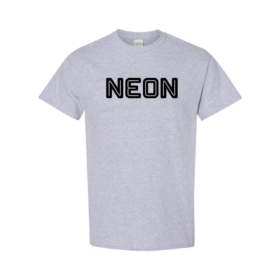 Men's Neon Logo Cotton T-Shirt