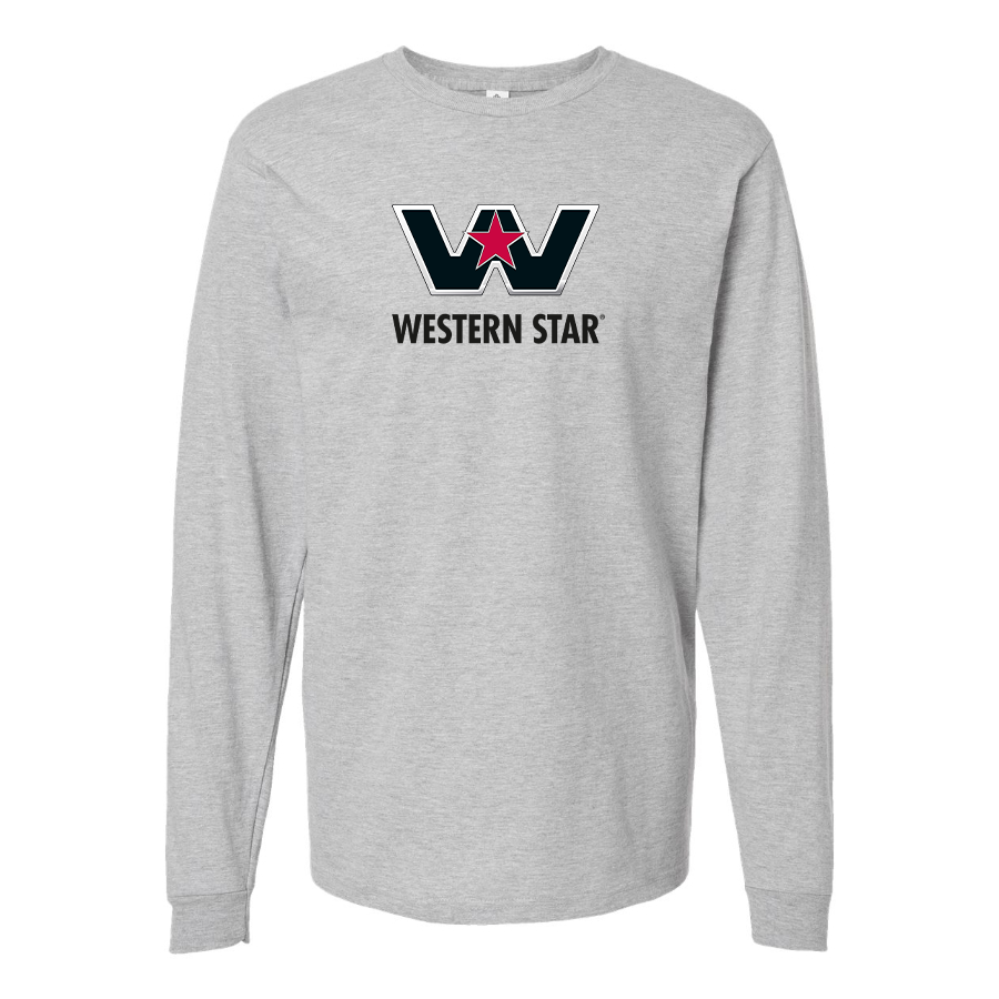 Men's Western Star Logo Cotton Long Sleeve T-Shirt