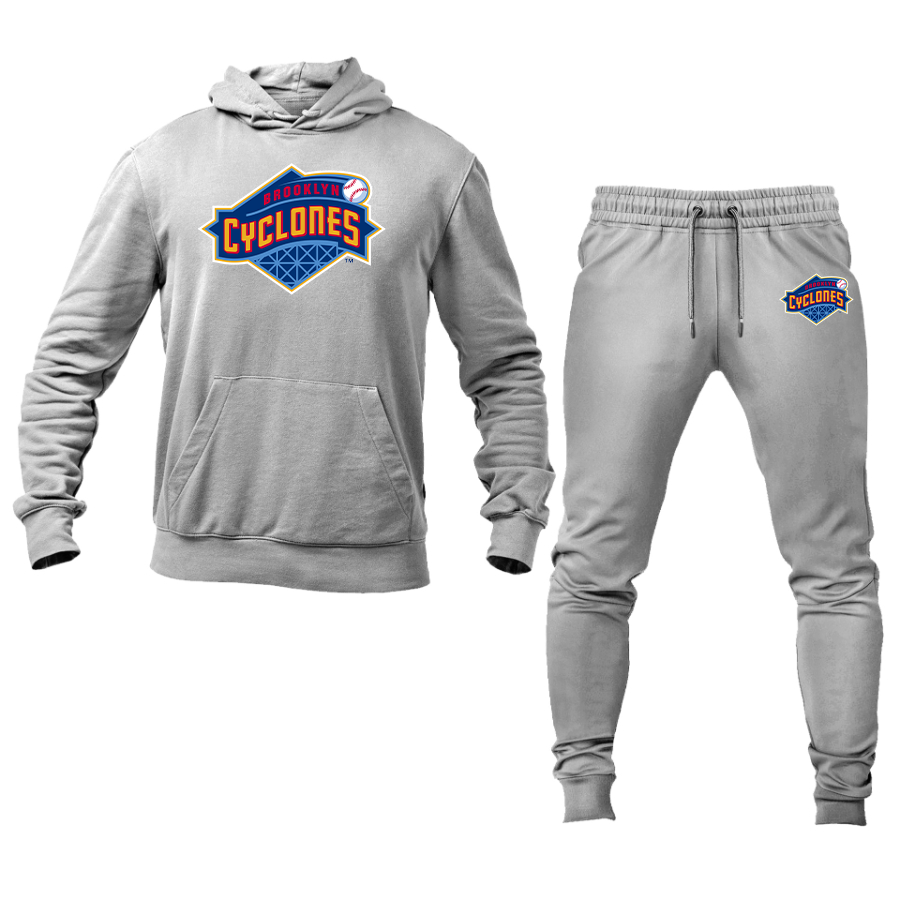 Men's Brooklyn Cyclones Logo Hoodie Joggers Set