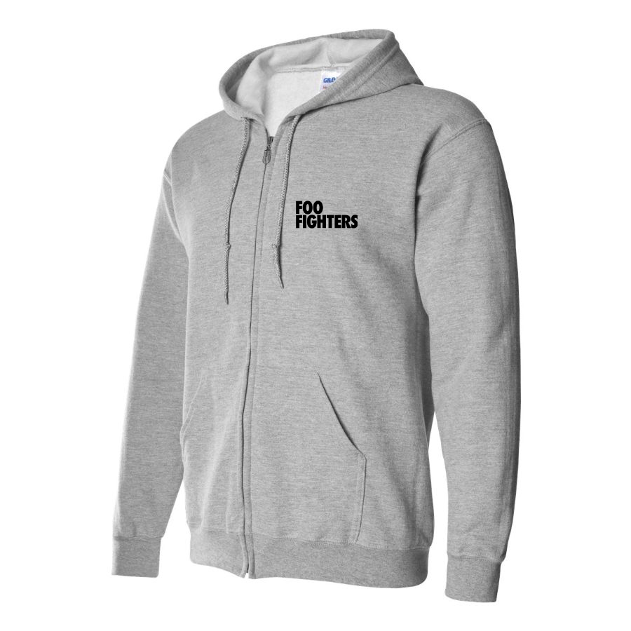 Men's Foo Fighters Logo Zipper Hoodie