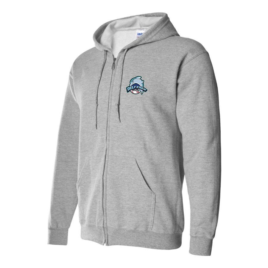 Men's Carmen Delfines Logo Zipper Hoodie