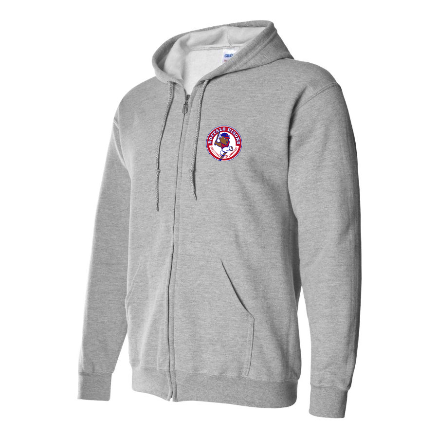 Men's Buffalo Bisons Logo Zipper Hoodie