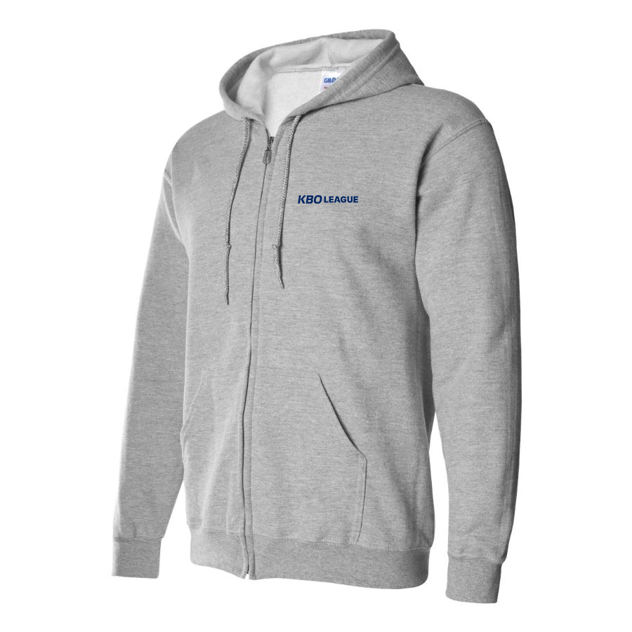 Men's KBO League Logo Zipper Hoodie