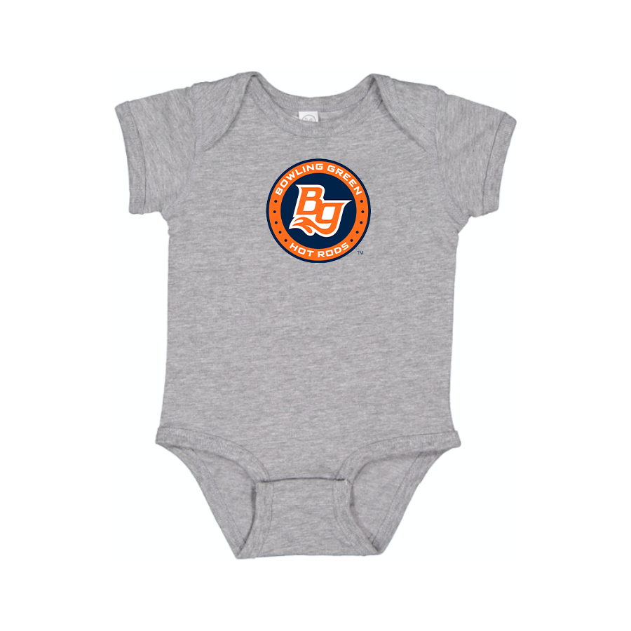 Bowling Green Hot Rods Logo Baby Onesie Romper