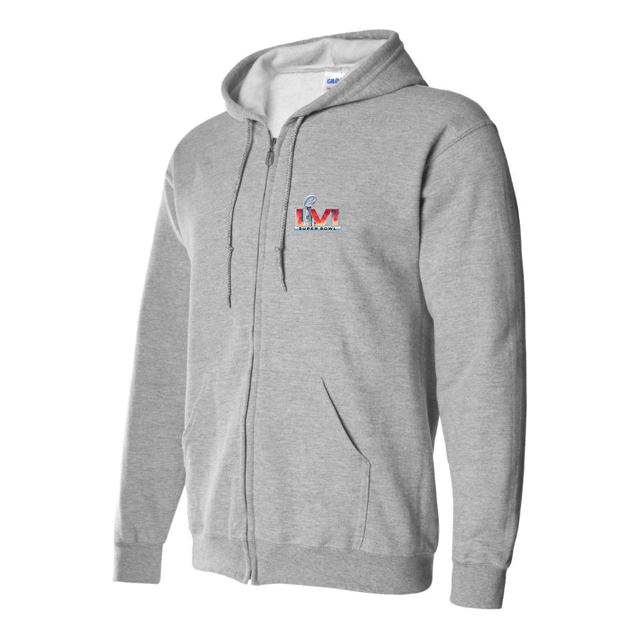 Men's Superbowl LVI Logo Zipper Hoodie
