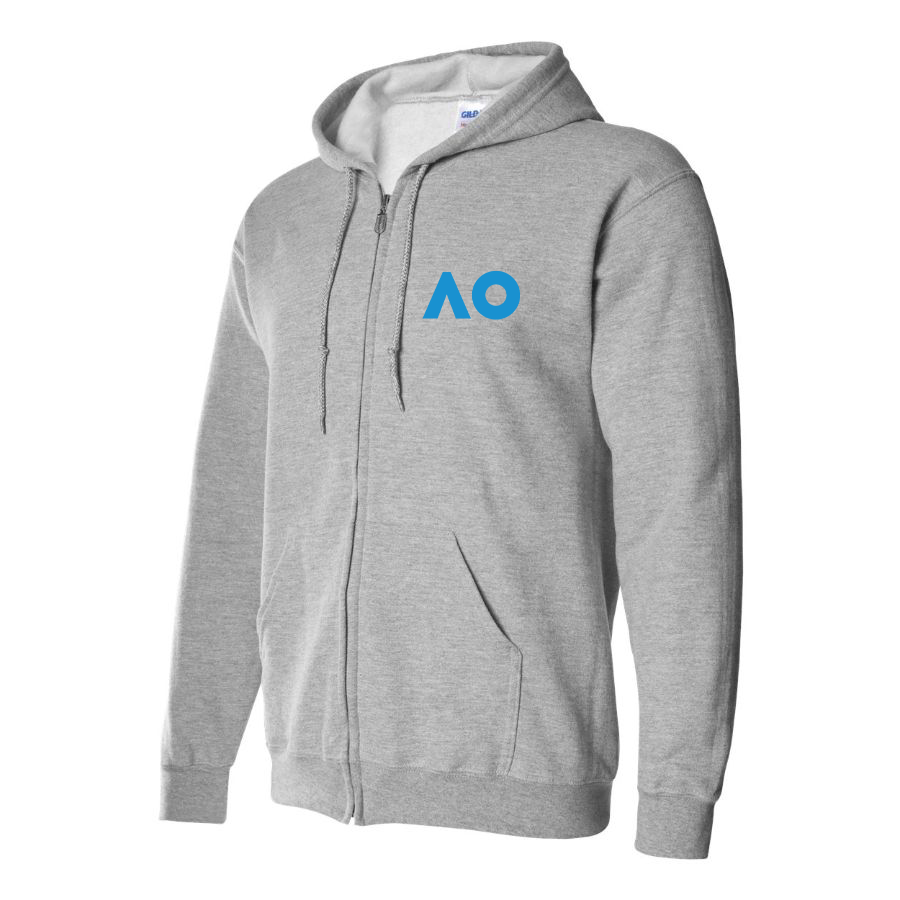 Men's Australian Open Logo Zipper Hoodie