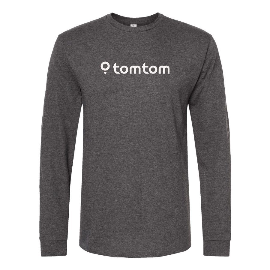 Men's TomTom Logo Cotton Long Sleeve T-Shirt