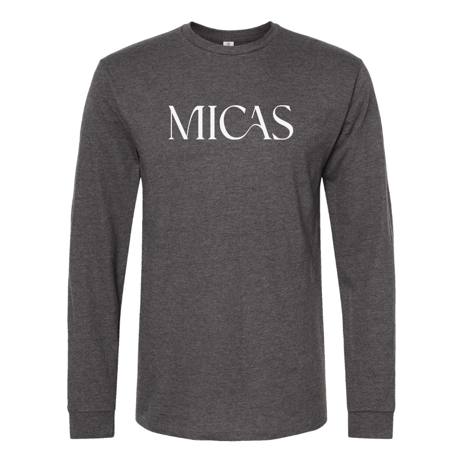 Men's Micas Logo Cotton Long Sleeve T-Shirt