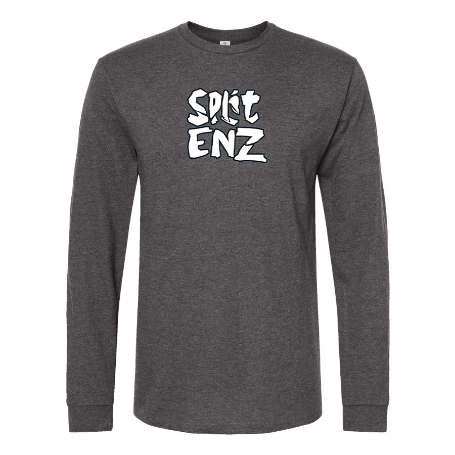Men's Split Enz Logo Cotton Long Sleeve T-Shirt