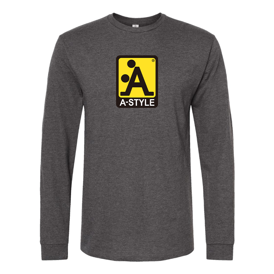 Men's A Style Logo Cotton Long Sleeve T-Shirt