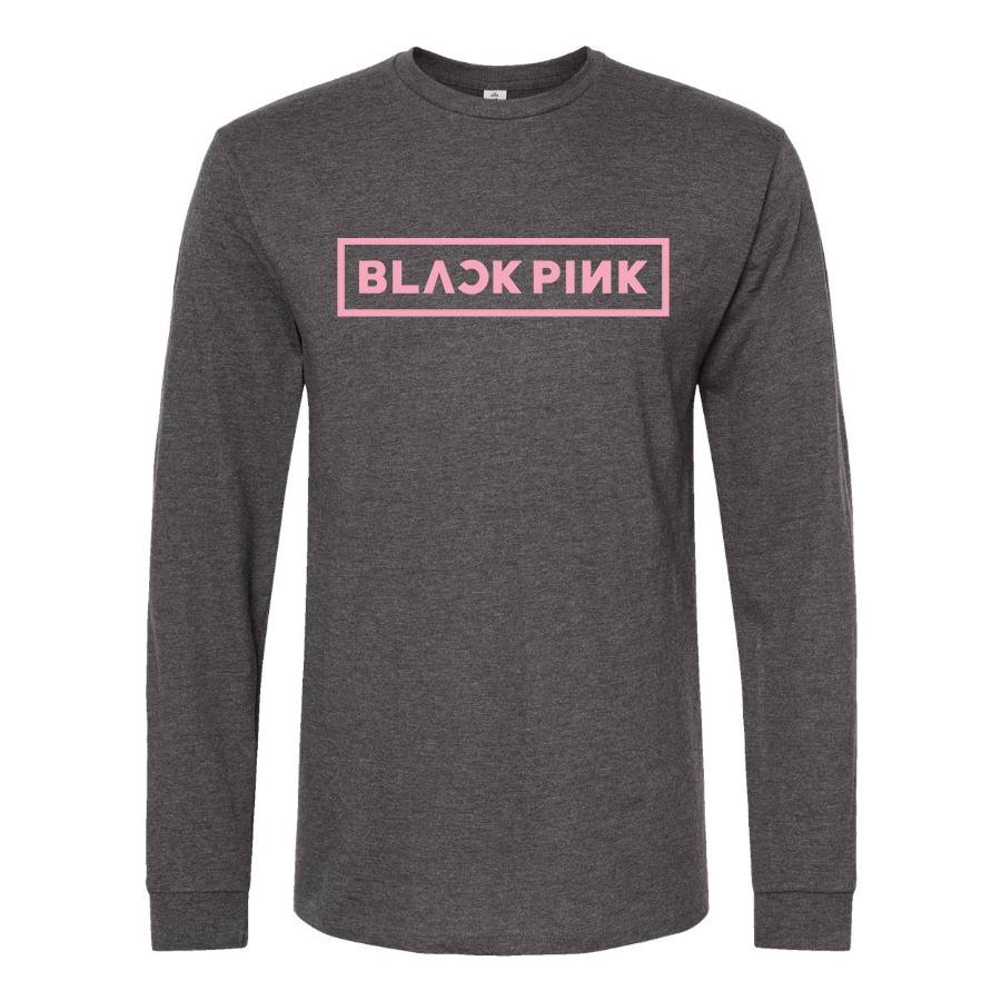 Men's Blackpink Logo Cotton Long Sleeve T-Shirt