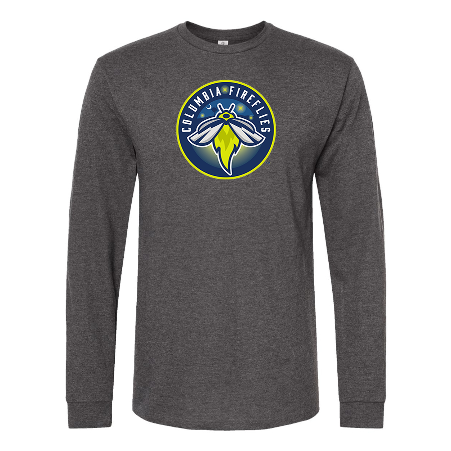 Men's Columbia Fireflies Logo Cotton Long Sleeve T-Shirt