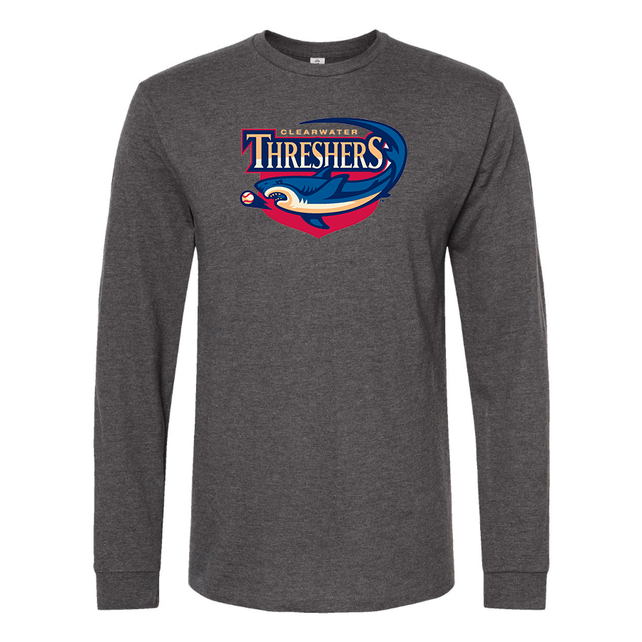 Men's Clearwater Threshers Logo Cotton Long Sleeve T-Shirt