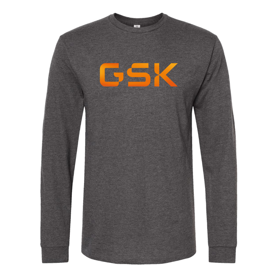 Men's GSK Logo Cotton Long Sleeve T-Shirt