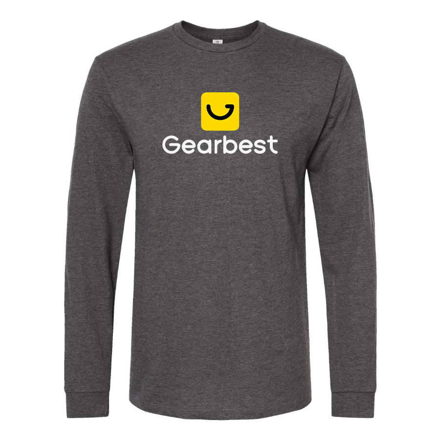 Men's Gearbest Logo Cotton Long Sleeve T-Shirt