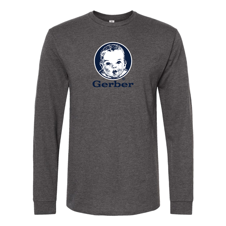 Men's Gerber Logo Cotton Long Sleeve T-Shirt
