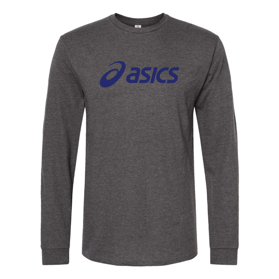 Men's Asics Logo Cotton Long Sleeve T-Shirt