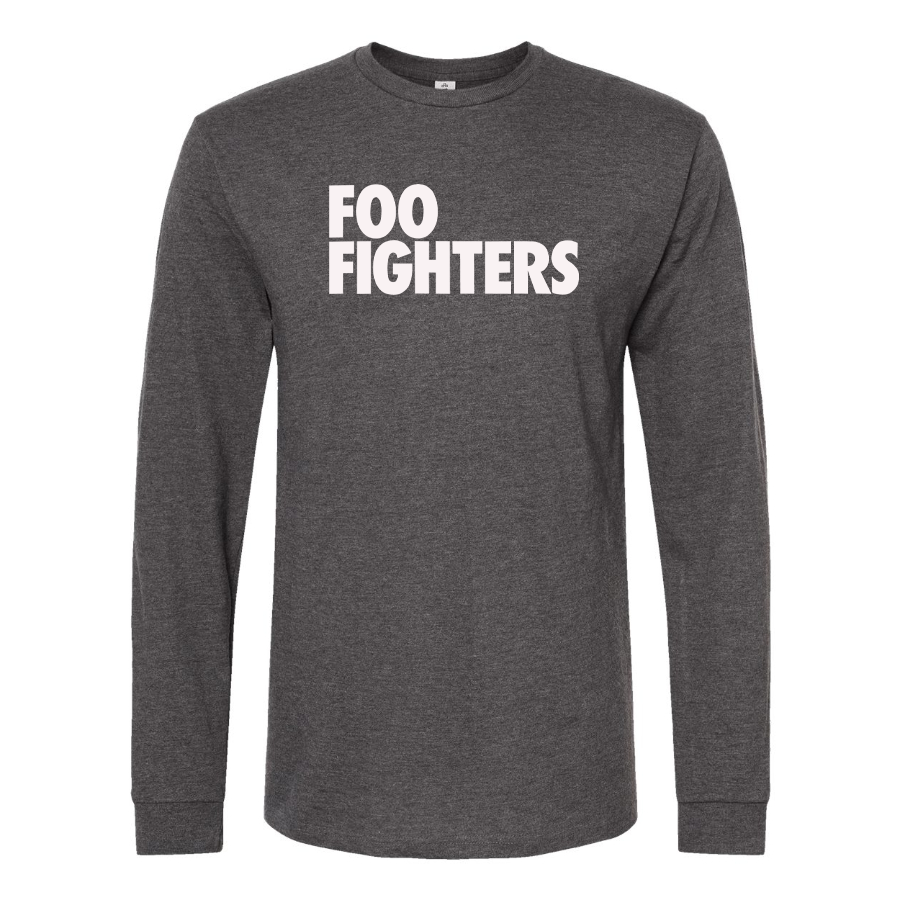 Men's Foo Fighters Logo Cotton Long Sleeve T-Shirt