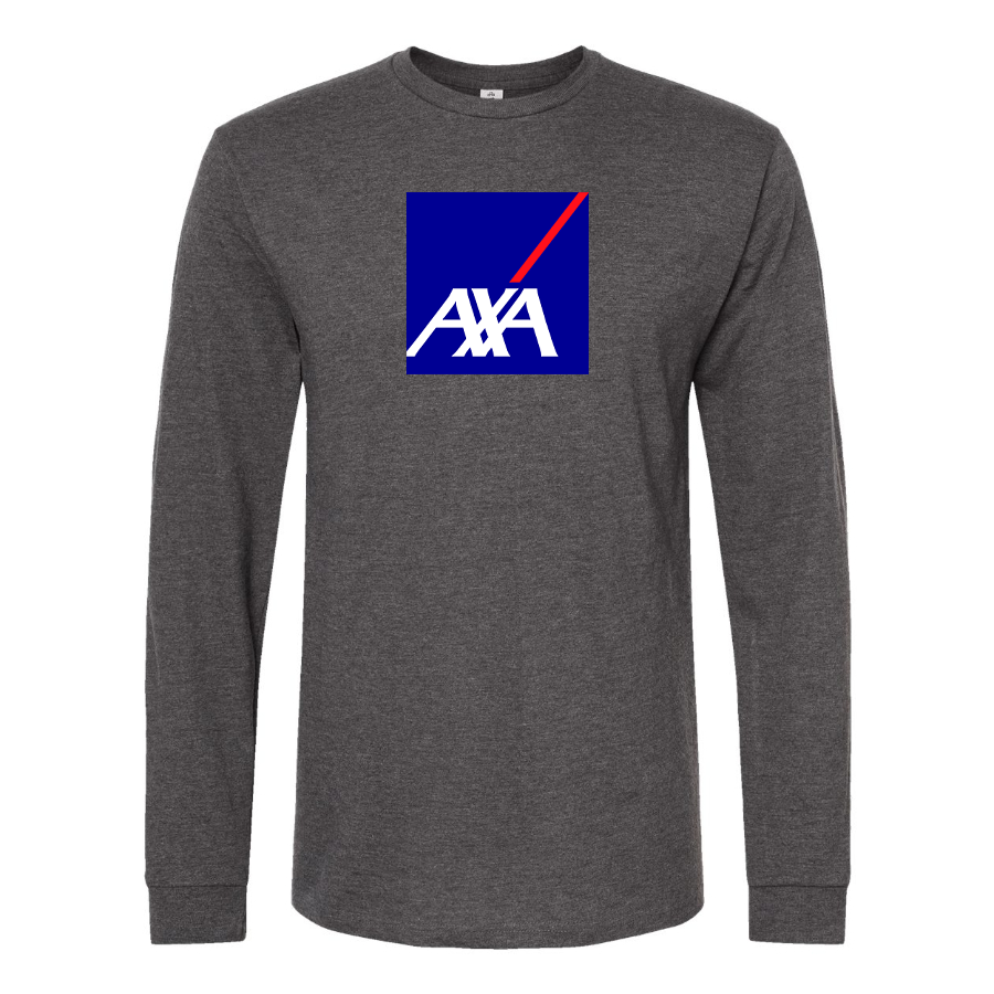 Men's Axa Logo Cotton Long Sleeve T-Shirt