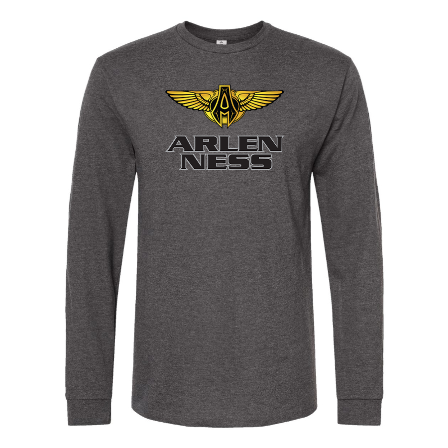 Men's Arlen Ness Logo Cotton Long Sleeve T-Shirt