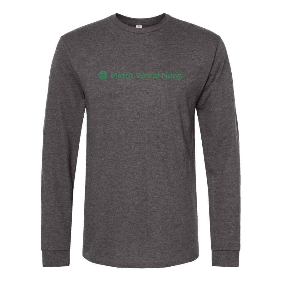 Men's Metro International Logo Cotton Long Sleeve T-Shirt