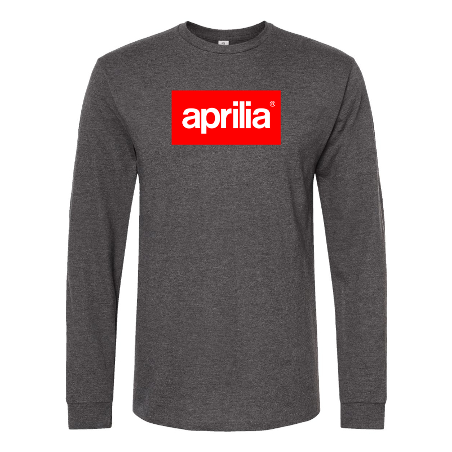 Men's Aprilia Logo Cotton Long Sleeve T-Shirt