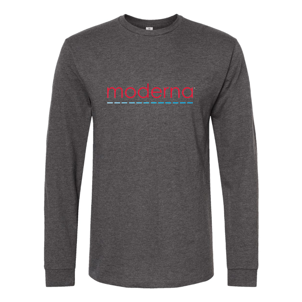 Men's Moderna Logo Cotton Long Sleeve T-Shirt