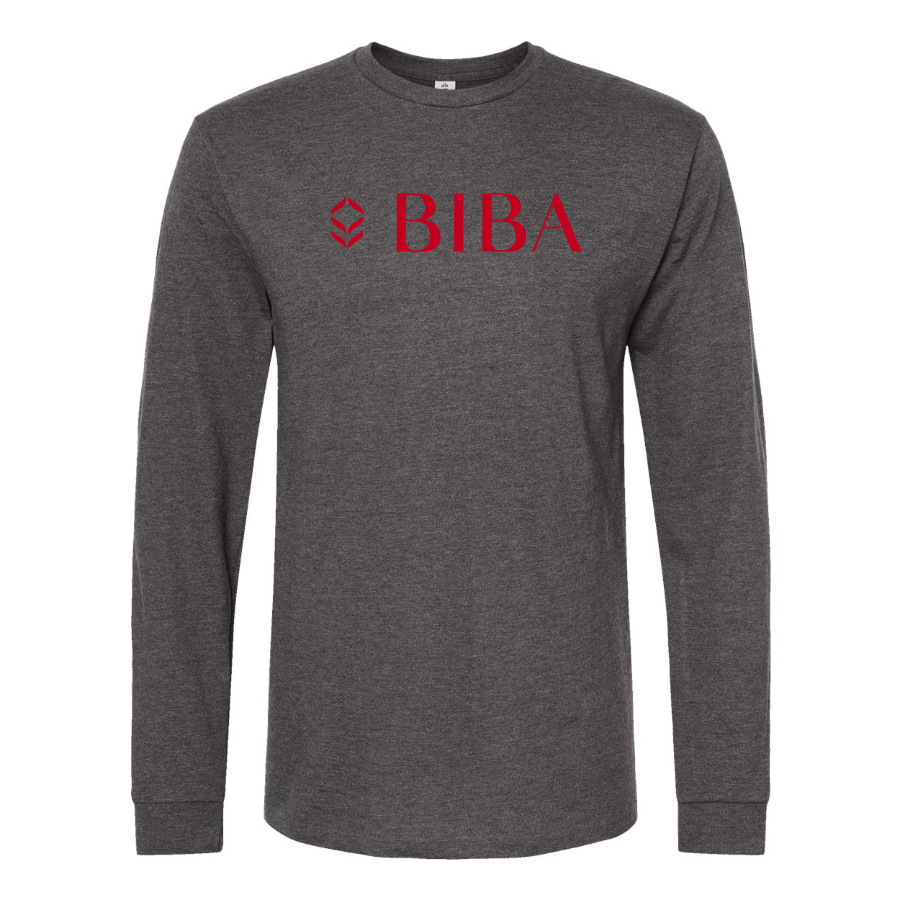 Men's Biba Logo Cotton Long Sleeve T-Shirt