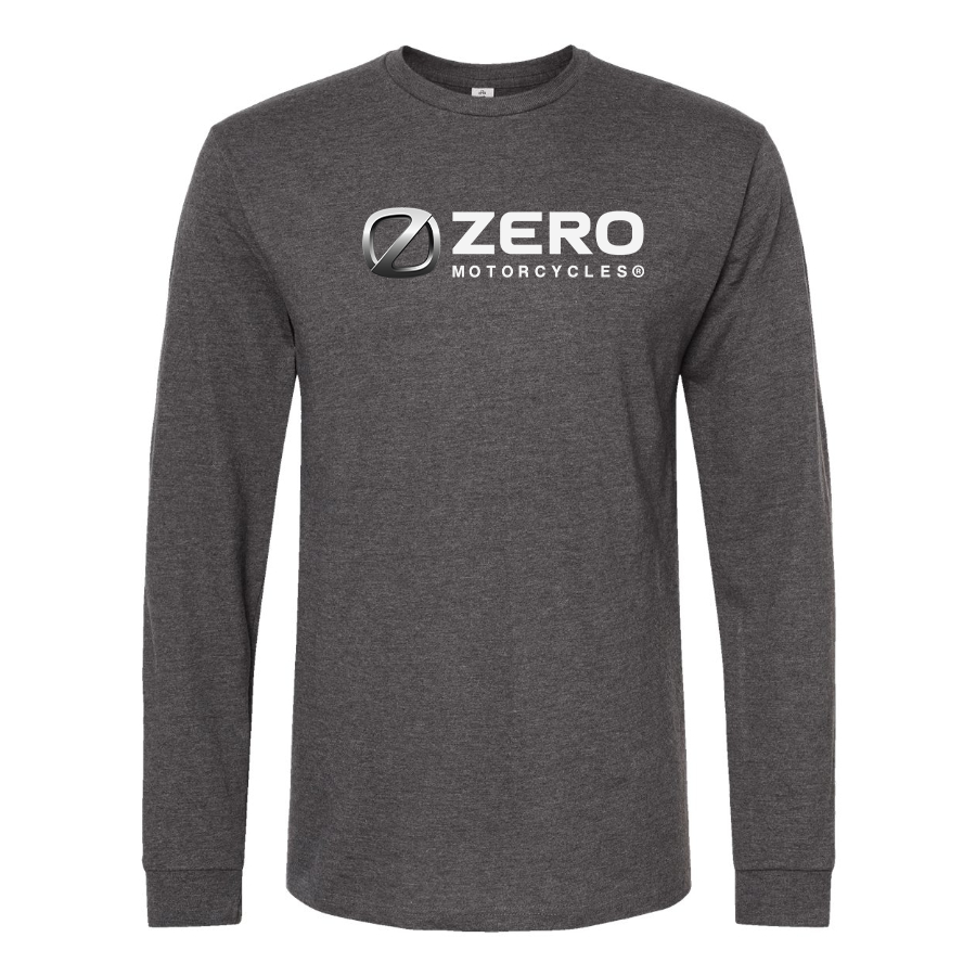 Men's Zero Motorcycles Logo Cotton Long Sleeve T-Shirt
