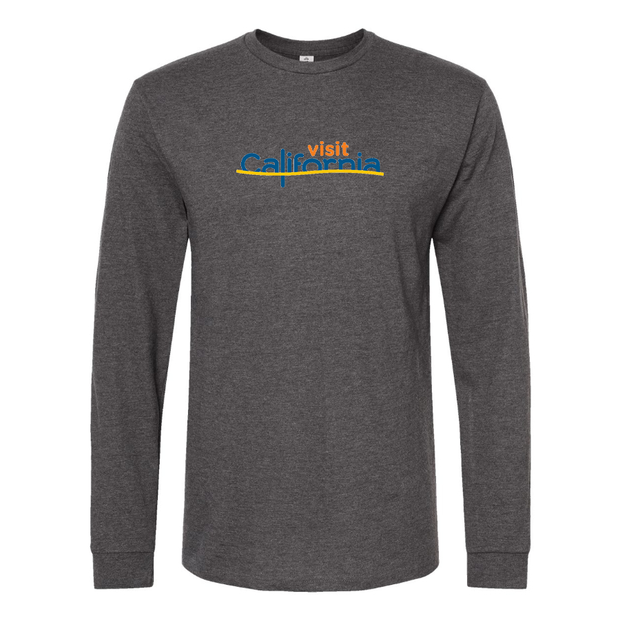 Men's Visit California Cotton Long Sleeve T-Shirt