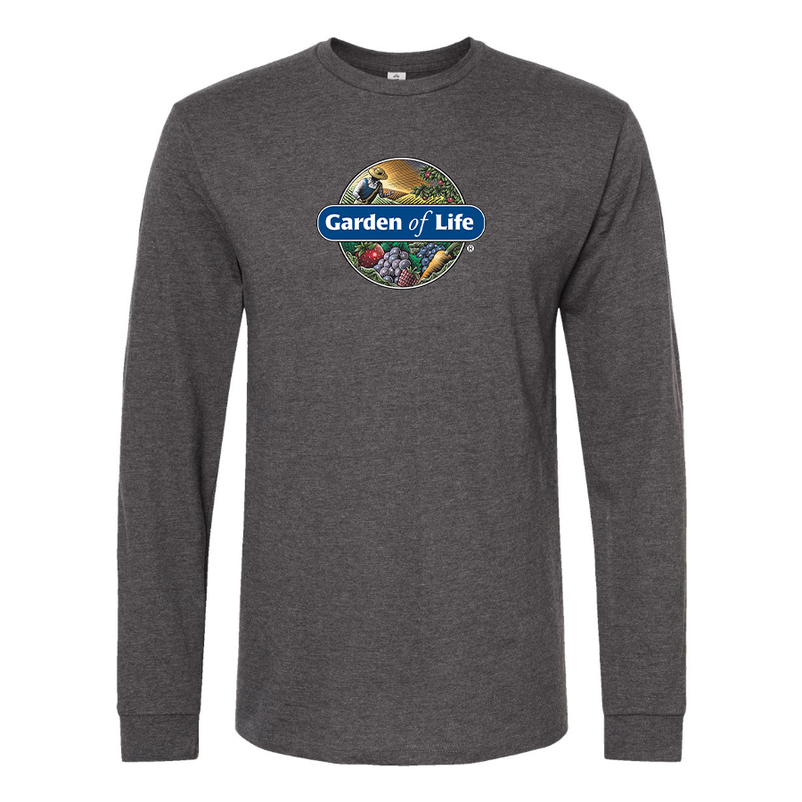 Men's Garden of Life Logo Cotton Long Sleeve T-Shirt