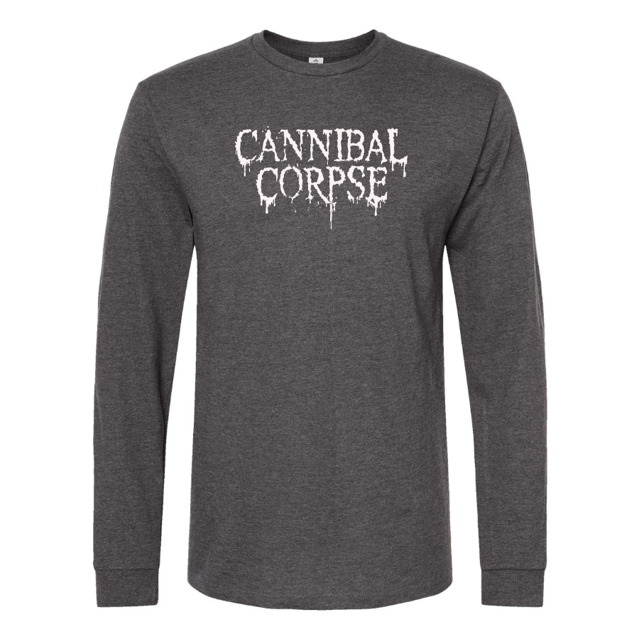 Men's Cannibal Corpse Logo Cotton Long Sleeve T-Shirt