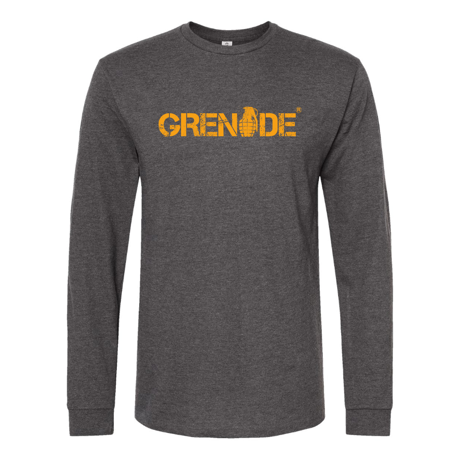 Men's Grenade Logo Cotton Long Sleeve T-Shirt