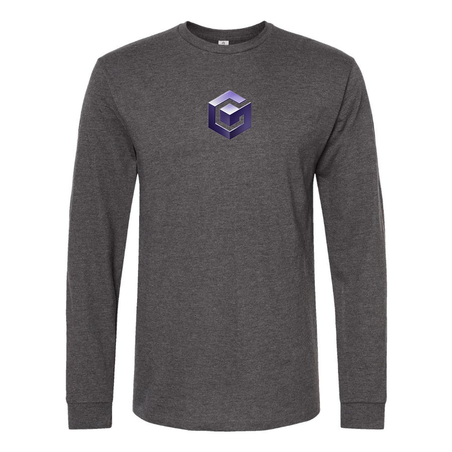 Men's Nintendo GameCube Logo Cotton Long Sleeve T-Shirt