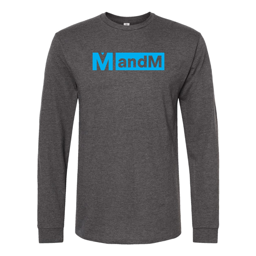 Men's MandM Logo Cotton Long Sleeve T-Shirt
