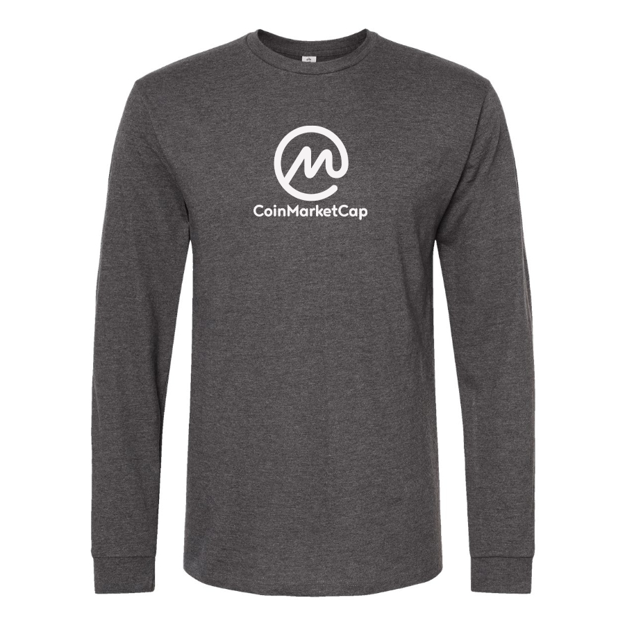 Men's CoinMarketCap Logo Cotton Long Sleeve T-Shirt