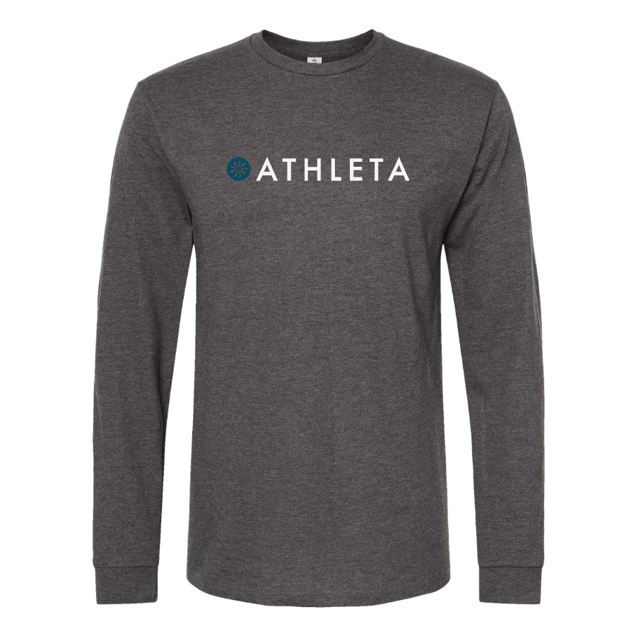 Men's Athleta Logo Cotton Long Sleeve T-Shirt