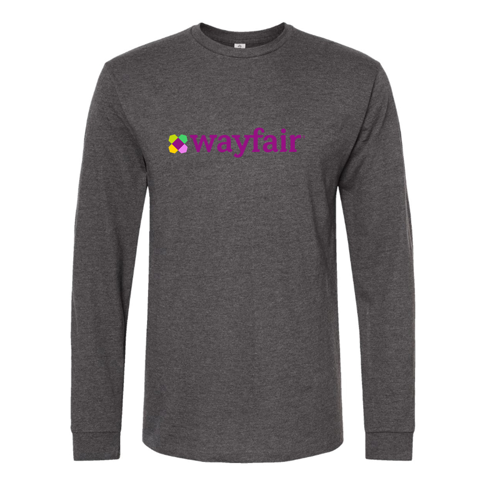 Men's Wayfair Logo Cotton Long Sleeve T-Shirt