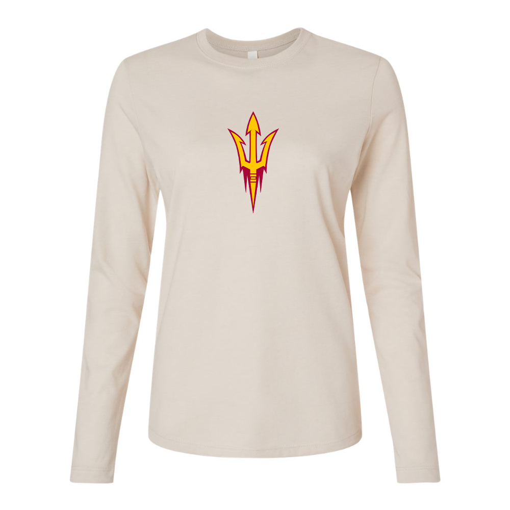 BELLA CANVAS Women’s Arizona State Sun Devils Jersey Long Sleeve Tee