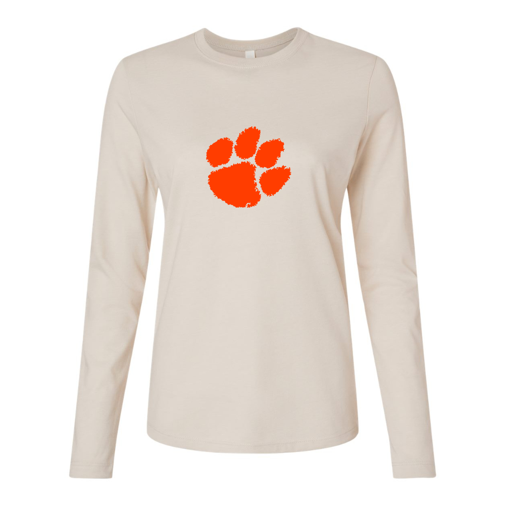 BELLA CANVAS Clemson Tigers Jersey Long Sleeve Tee