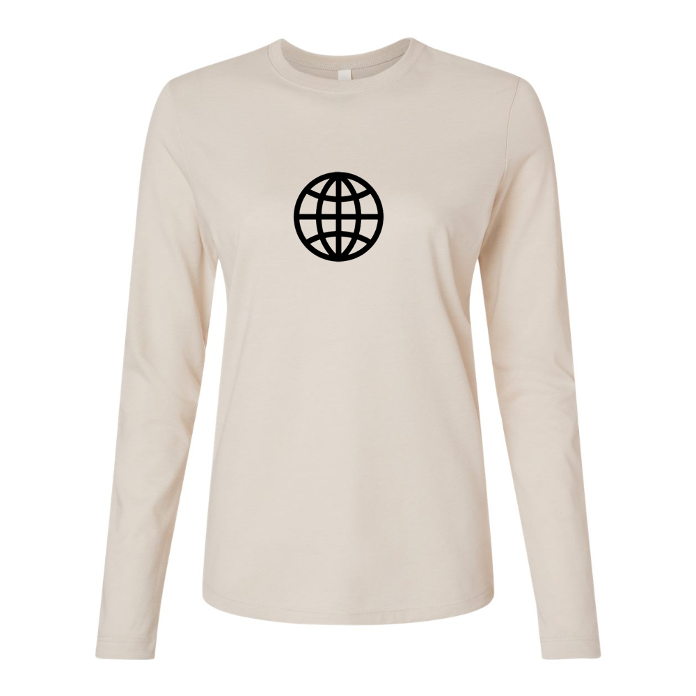 Internet Globe Jersey Long Sleeve Tee