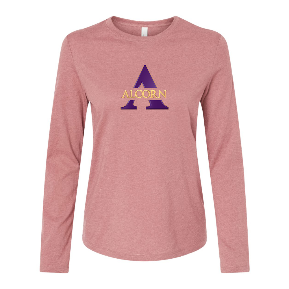 BELLA CANVAS Women’s Alcorn State Braves Jersey Long Sleeve Tee