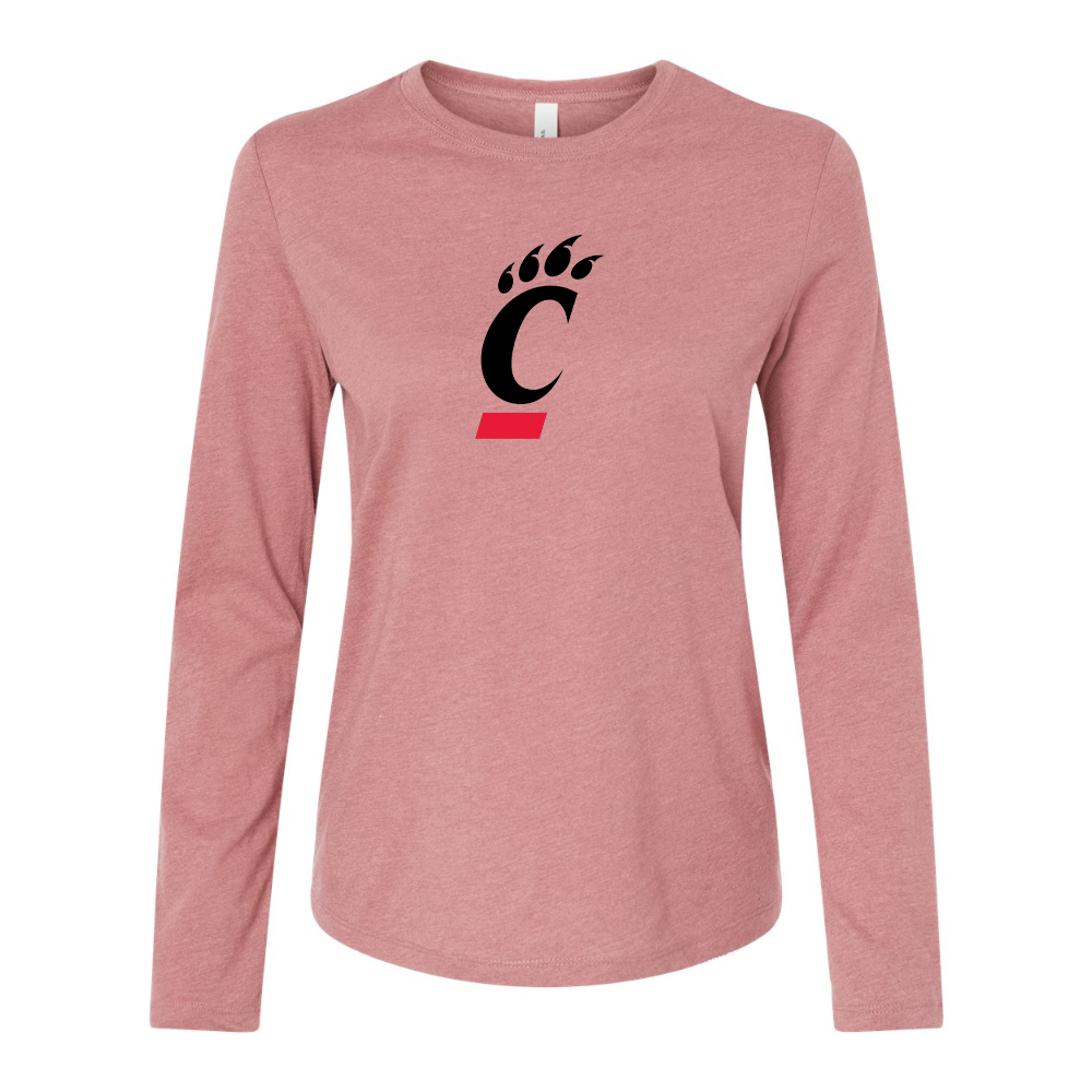 BELLA CANVAS Cincinnati Bearcats Jersey Long Sleeve Tee
