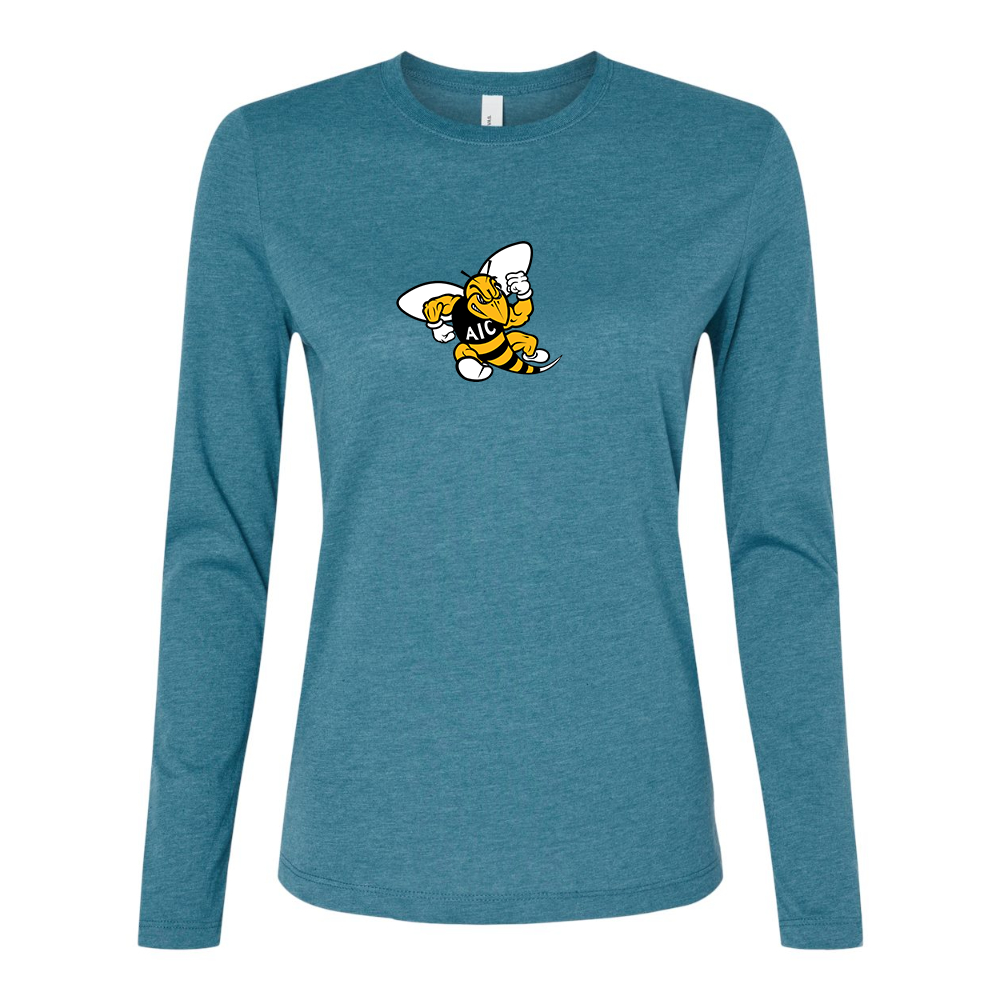 BELLA CANVAS Women’s AIC Yellow Jackets Jersey Long Sleeve Tee
