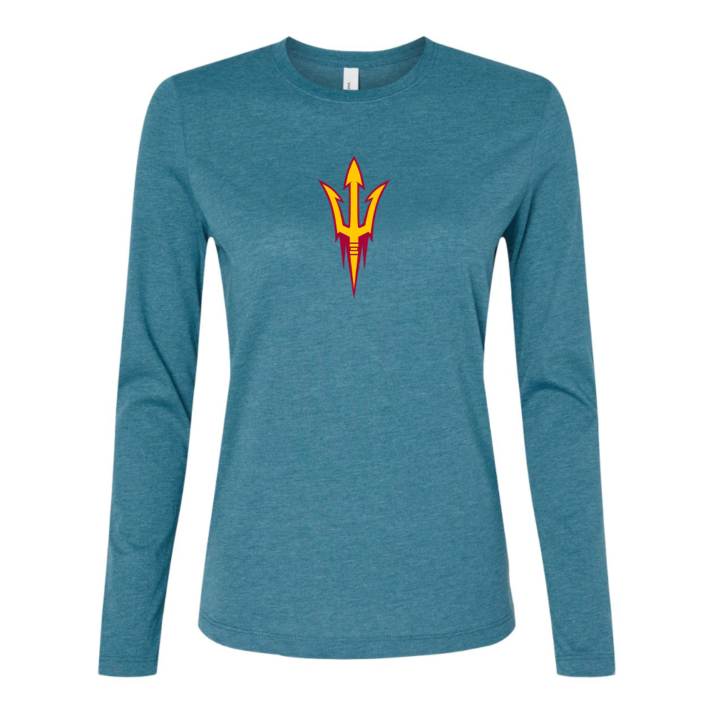 BELLA CANVAS Women’s Arizona State Sun Devils Jersey Long Sleeve Tee