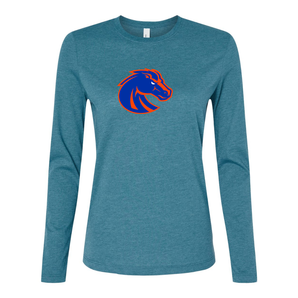 BELLA CANVAS Boise State Broncos Jersey Long Sleeve Tee