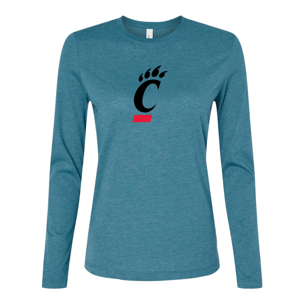 BELLA CANVAS Cincinnati Bearcats Jersey Long Sleeve Tee
