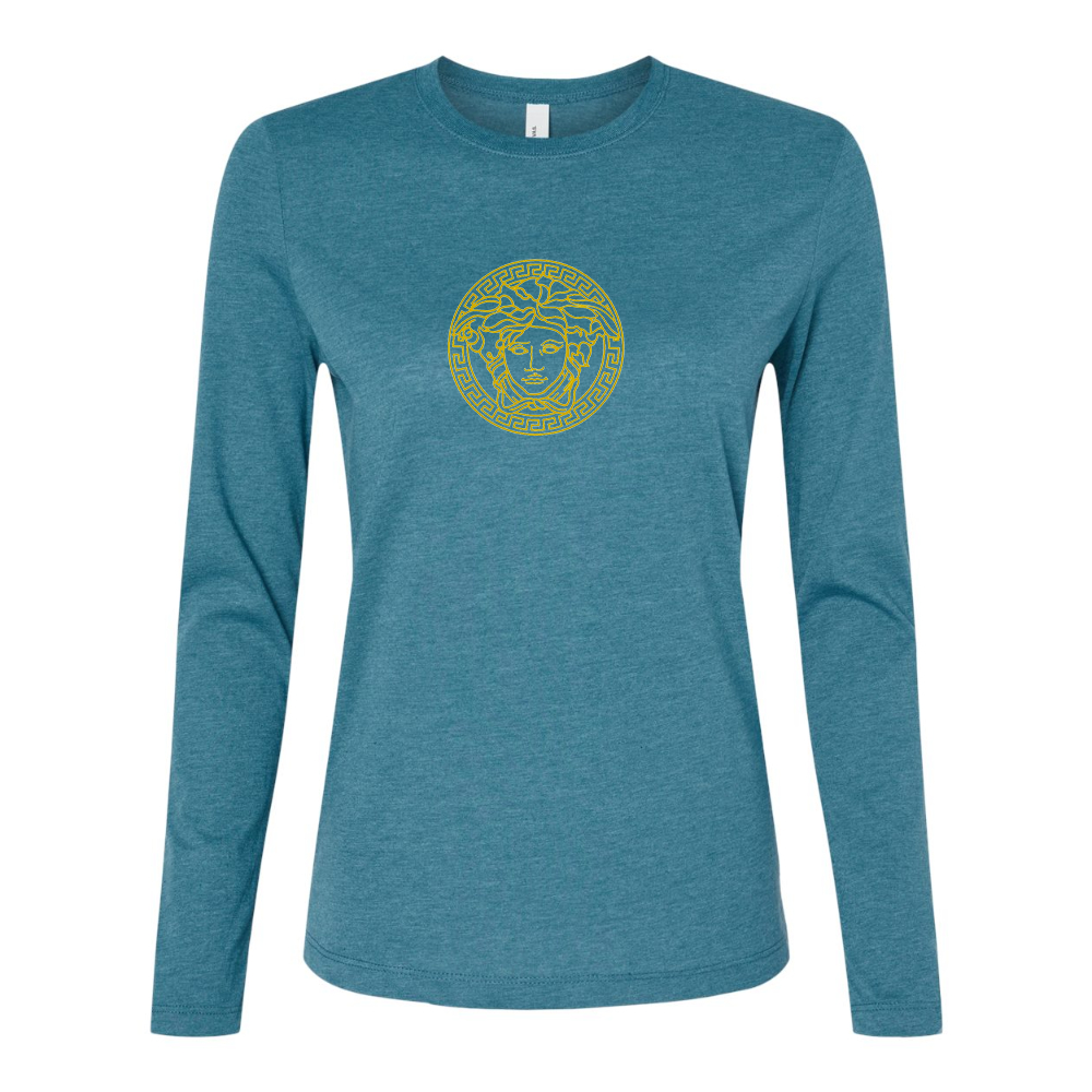 BELLA CANVAS Women’s Versace Thumbnail Jersey Long Sleeve Tee